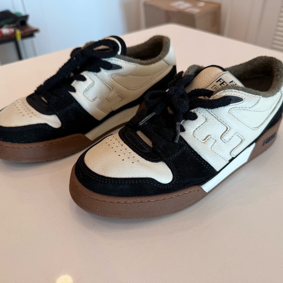 Fendi Sneakers Black&White size 9 - Picture 1 of 9